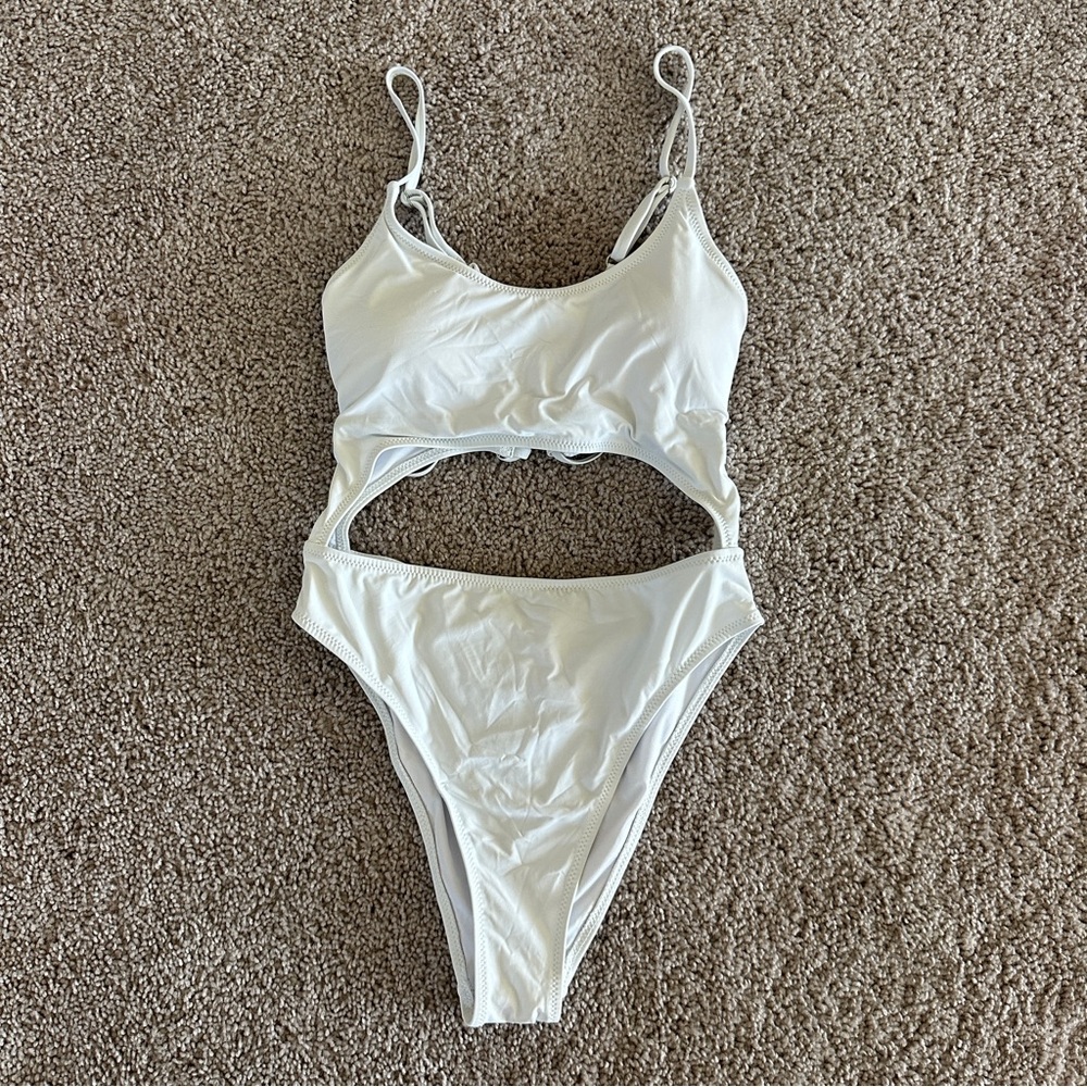 White One Piece Swimsuit
